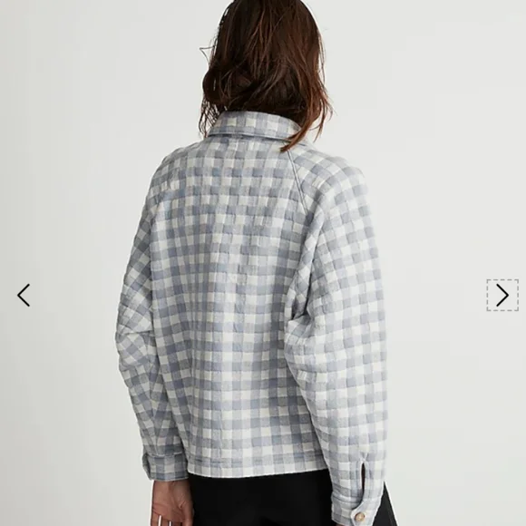 Madewell Gray Plaid Jacket - Picture 11 of 11